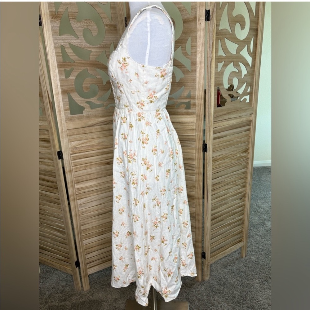 Reformation Tagliatelle Linen Dress in Mildred Size 4 - Picture 6 of 8